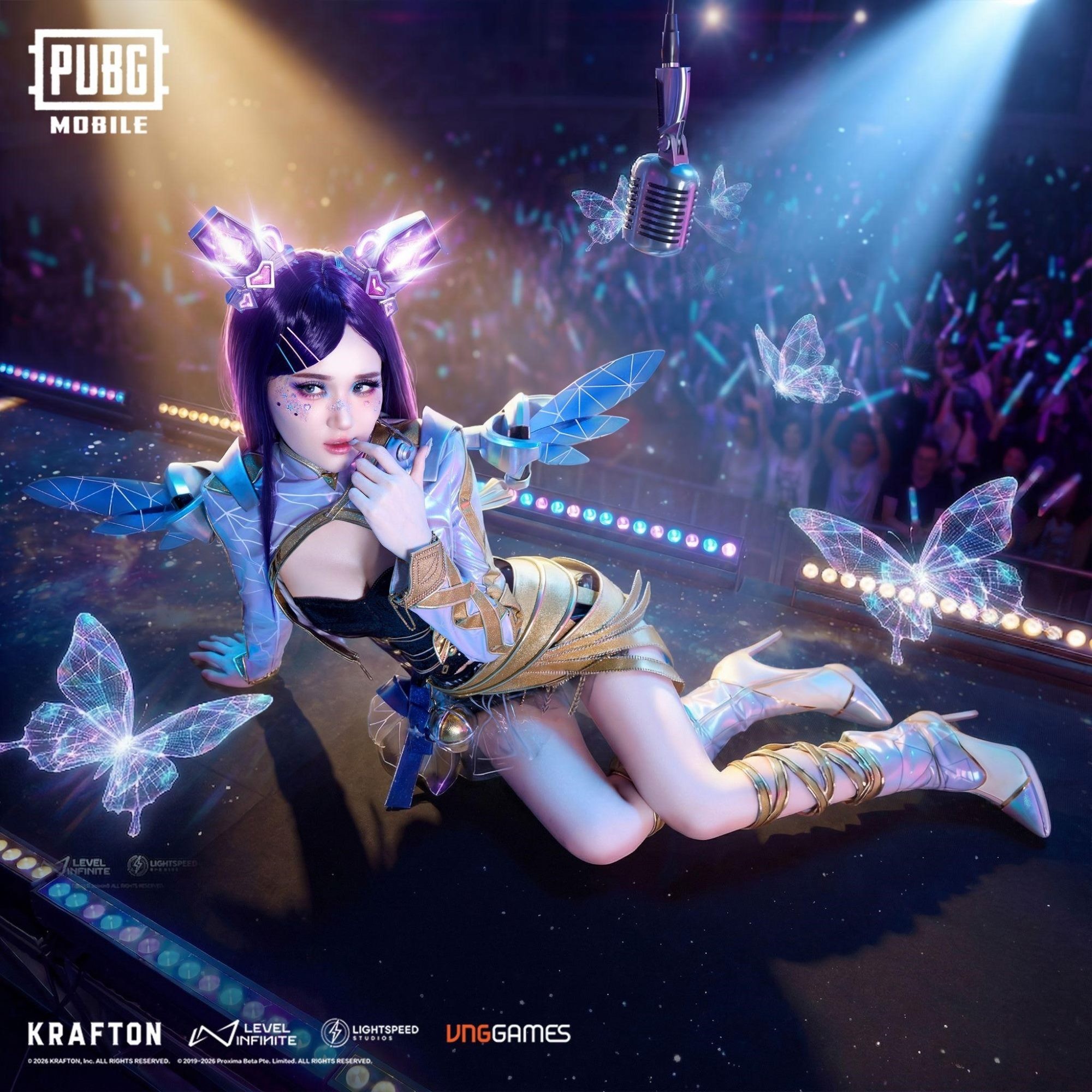 PUBG Mobile hợp tác streamer Ms Three ra mắt giáp tối thượng 'Thần tượng ngân hà'- Ảnh 3. Nội dung chú thích ảnh