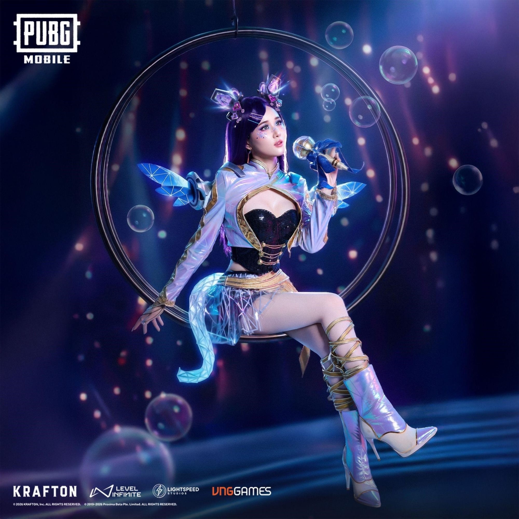 PUBG Mobile hợp tác streamer Ms Three ra mắt giáp tối thượng 'Thần tượng ngân hà'- Ảnh 2. Nội dung chú thích ảnh