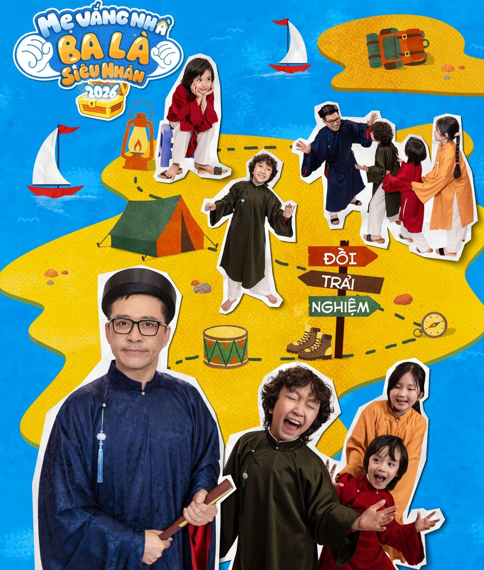 'Mẹ Vắng Nh&agrave; Ba L&agrave; Si&ecirc;u Nh&acirc;n 2026': H&agrave;nh tr&igrave;nh 'truy t&igrave;m kho b&aacute;u' của c&aacute;c &ocirc;ng bố ch&iacute;nh thức bắt đầu - Ảnh 2.