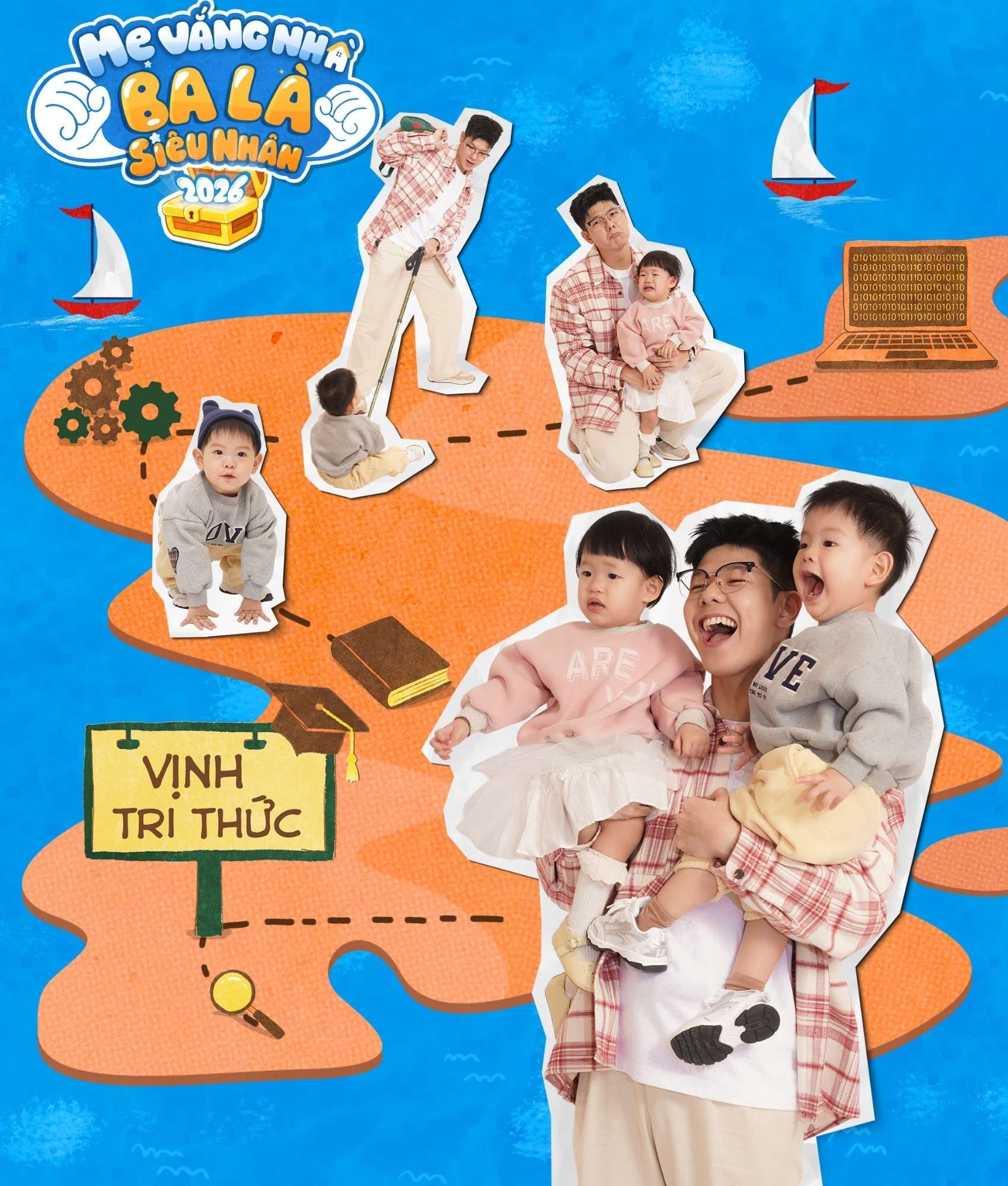 'Mẹ Vắng Nh&agrave; Ba L&agrave; Si&ecirc;u Nh&acirc;n 2026': H&agrave;nh tr&igrave;nh 'truy t&igrave;m kho b&aacute;u' của c&aacute;c &ocirc;ng bố ch&iacute;nh thức bắt đầu - Ảnh 4.