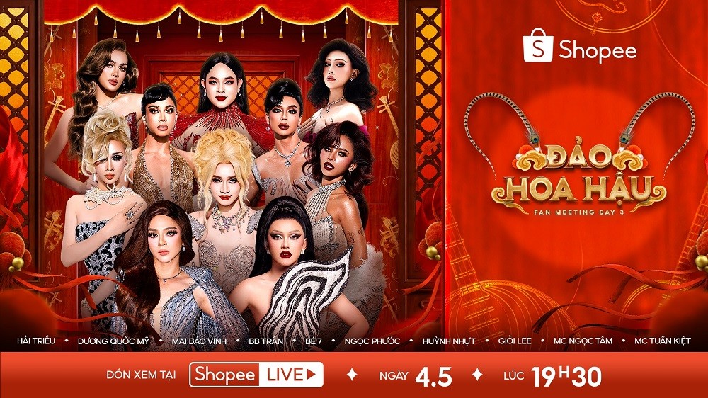 Đảo Hoa Hậu v&agrave; loạt show mới khuấy động kh&ocirc;ng kh&iacute; dịp sale th&aacute;ng 5 tr&ecirc;n Shopee - Ảnh 1.