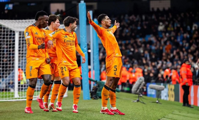 Bellingham Mở Đàm Phán Để Được Tăng Lương Sau Mùa Giải Ấn Tượng Cùng Real Madrid- Ảnh 1. Ngôi sao người Anh ghi bàn thắng chốt hạ chiến thắng kịch tính của Los Blancos trước Man City.