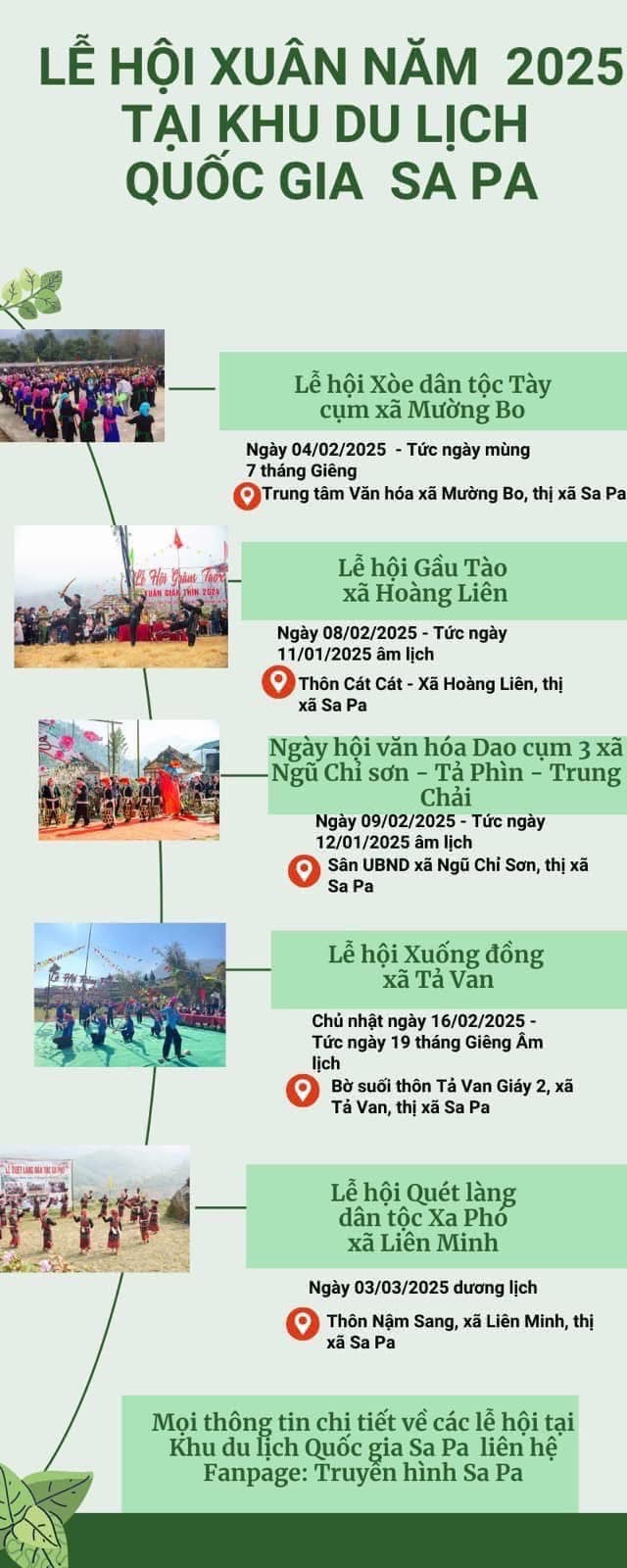 Lịch tổ chức lễ hội du xuân 2025 tại khu du lịch quốc gia Sa Pa- Ảnh 2.