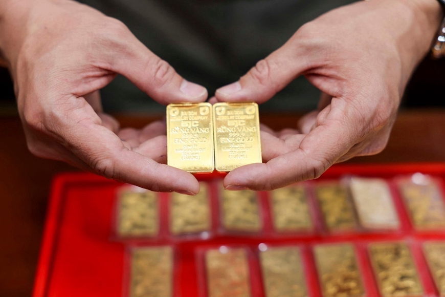 Giá vàng hôm nay 24/2: Vàng có thể đạt mốc 3.000 USD/ounce trong tuần này?- Ảnh 1. Giá vàng trong nước ổn định.