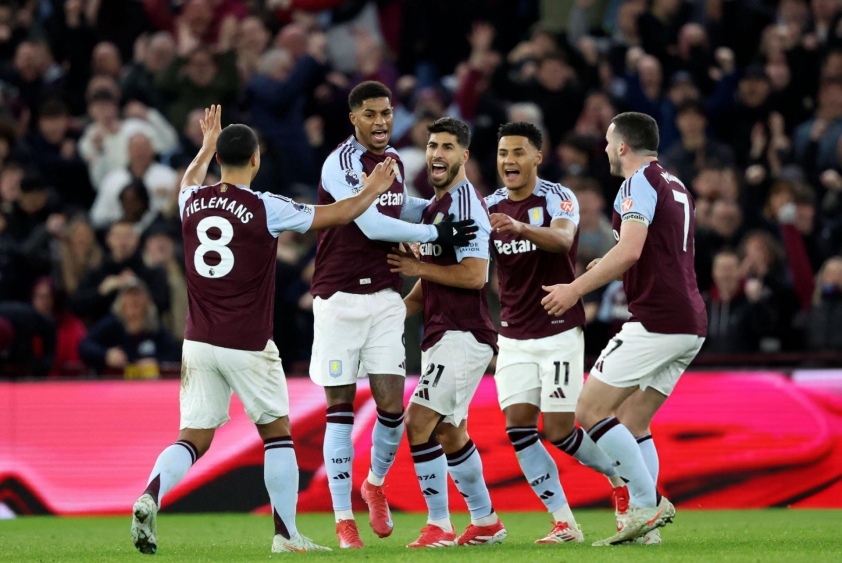 Rashford tỏa sáng, Aston Villa thắng kịch tính Chelsea- Ảnh 2. Marcus Rashford để lại dấu ấn với cú đúp kiến tạo để mang về chiến thắng cho Aston Villa.