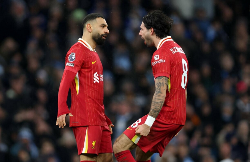 Salah tiếp tục ghi bàn, Liverpool giành chiến thắng thuyết phục trước Man City tại Etihad- Ảnh 1. Salah mở tỷ số cho Liverpool