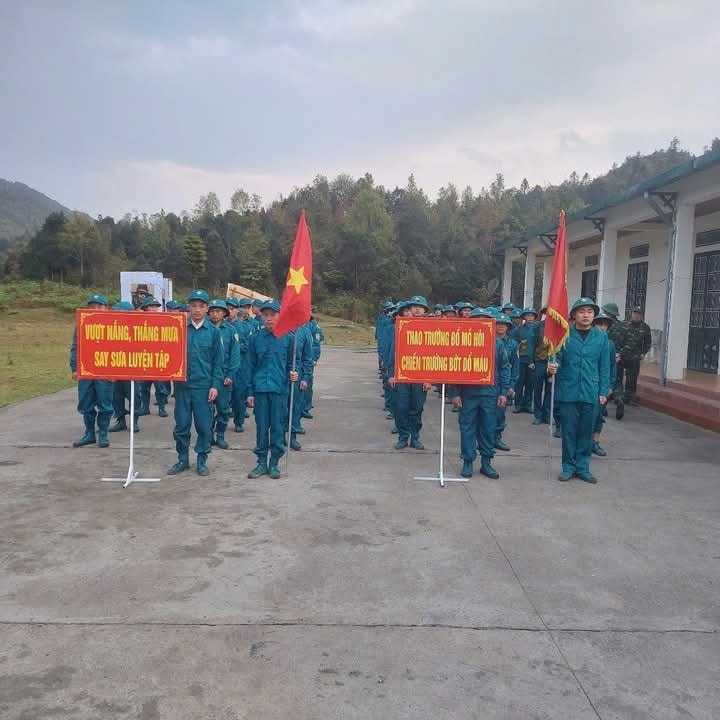Công tác chuẩn bị huấn luyện (ảnh truyền hình Sapa )