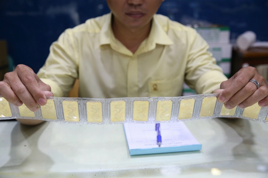 Giá vàng trong nước tăng