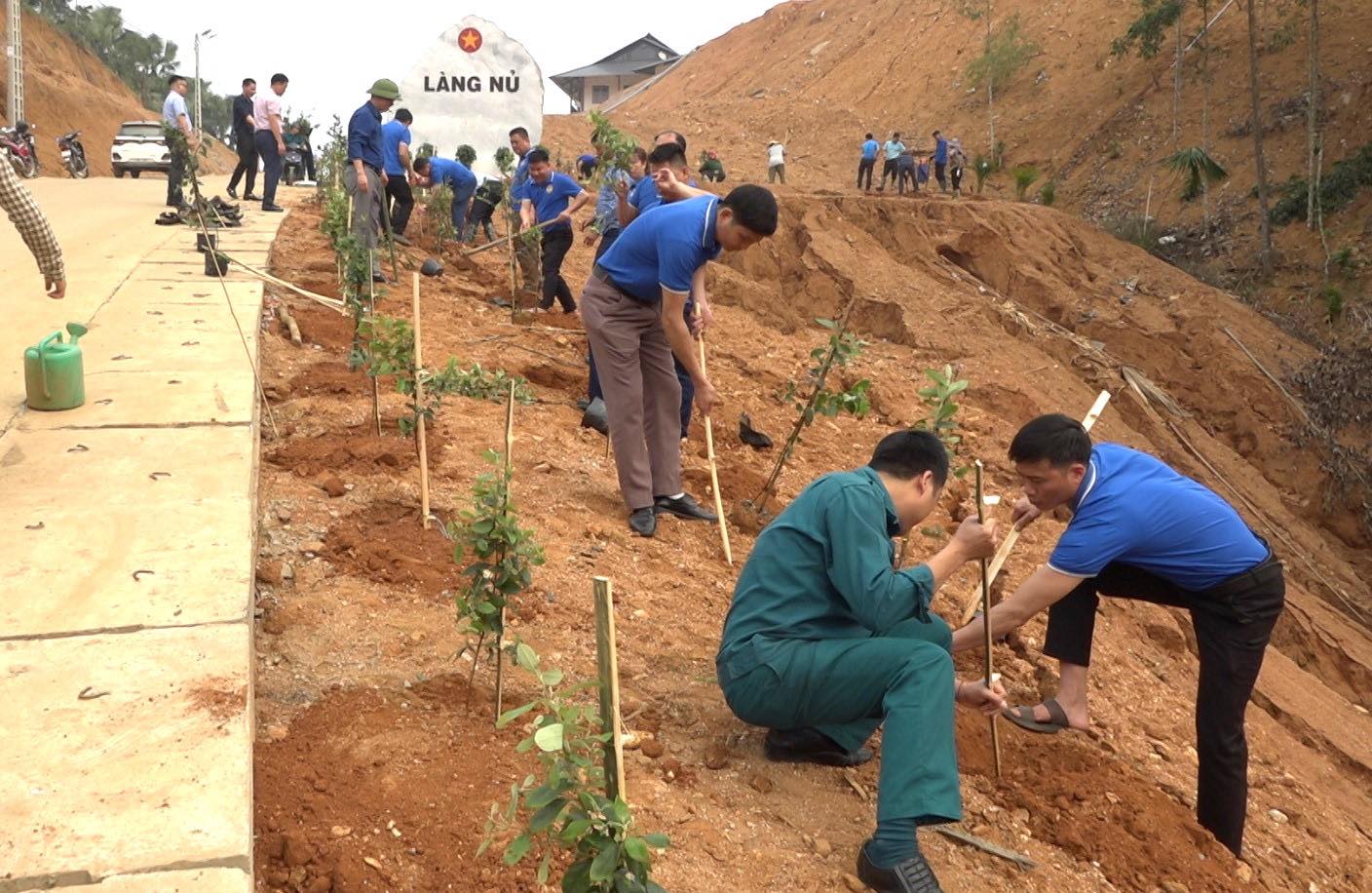 Bảo Yên: Trồng 1.200 cây hoa sim tại thôn Làng Nủ, xã Phúc Khánh- Ảnh 1.