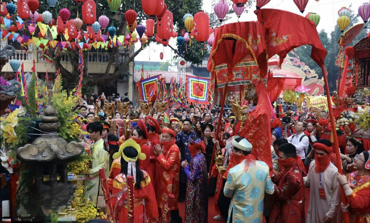 Năm 2017, Lễ hội được Bộ Văn hóa, Thể thao và Du lịch công nhận là di sản văn hóa phi vật thể Quốc gia. (Ảnh Báo Dân Tộc)