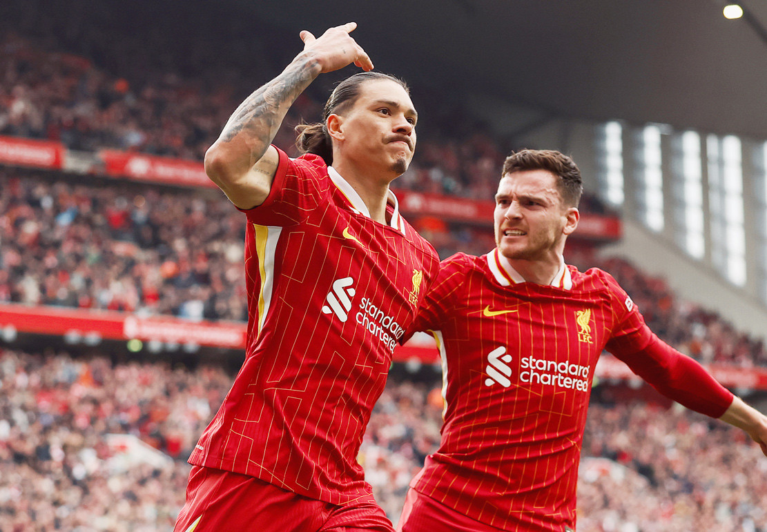 Liverpool ngược dòng đánh bại đội bét bảng Southampton- Ảnh 1. Nunez bừng sáng đầu hiệp hai