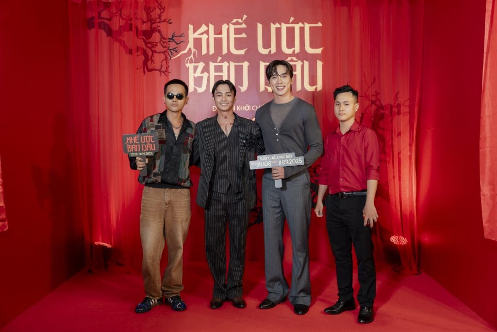 Dàn sao Việt hội ngộ ở thảm đỏ “Khế ước bán dâu”, Lãnh Thanh hóa thân thành thầy trừ tà- Ảnh 1.