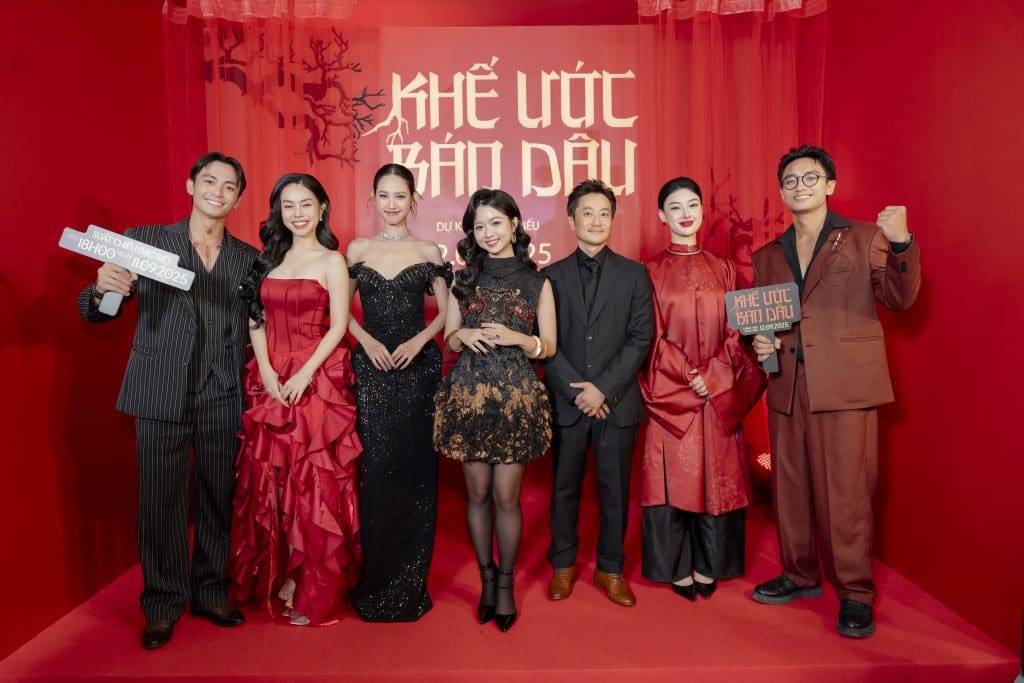Dàn sao Việt hội ngộ ở thảm đỏ “Khế ước bán dâu”, Lãnh Thanh hóa thân thành thầy trừ tà- Ảnh 2.