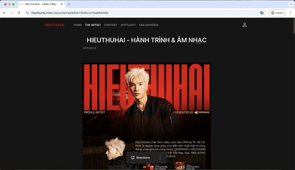 HIEUTHUHAI ra mắt Fandom Platform nhân dịp sinh nhật tuổi 26, xây dựng “ngôi nhà chung” cho SUNDAYs- Ảnh 6.