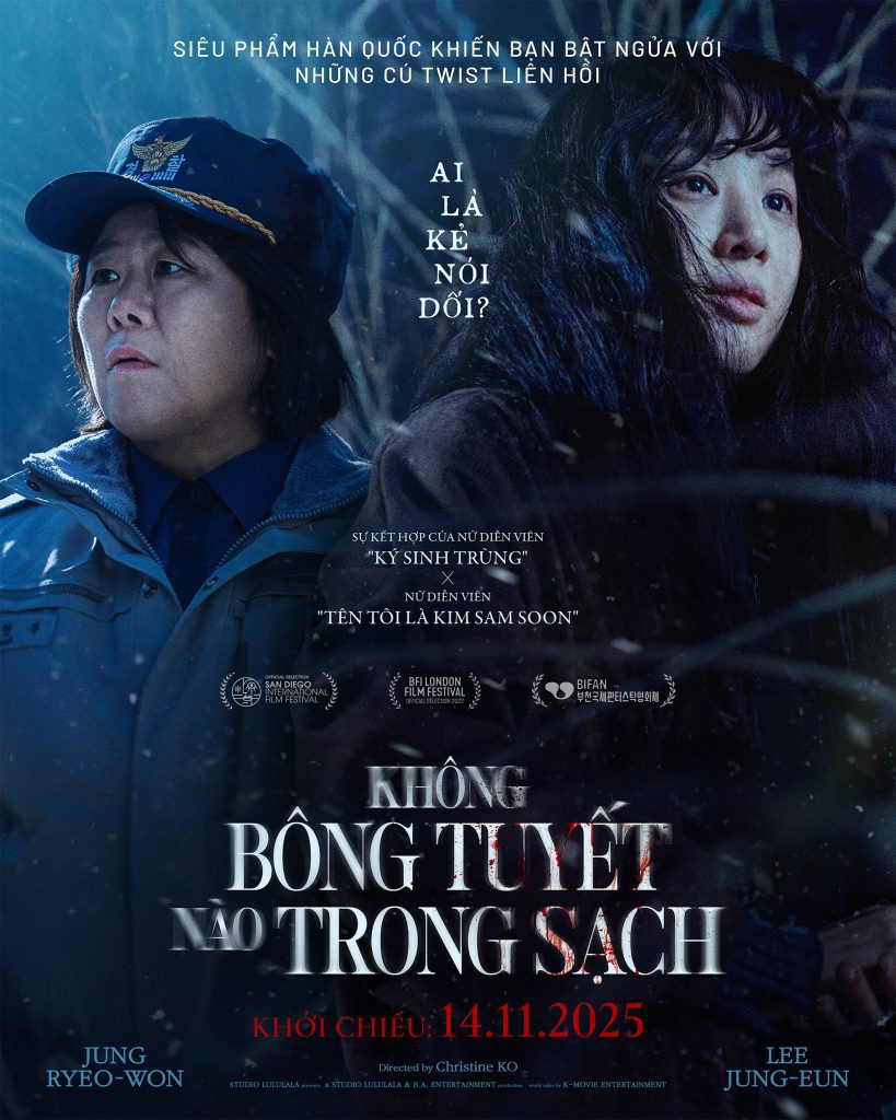 "Không bông tuyết nào trong sạch" - Phim Hàn đoạt giải phim Quốc tế hay nhất chuẩn bị ra mắt rạp Việt- Ảnh 1. "Không bông tuyết nào trong sạch" - Phim Hàn đoạt giải phim Quốc tế hay nhất chuẩn bị ra mắt rạp Việt- Ảnh 1.