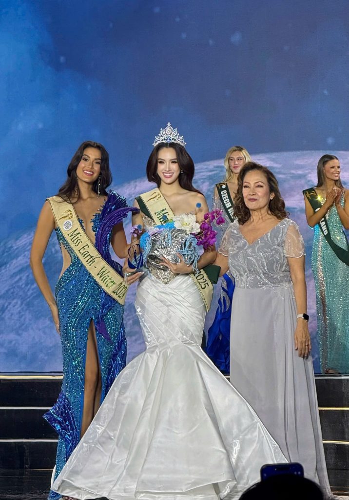 Miss Earth 2025: Đại diện Việt Nam - á hậu Trịnh Mỹ Anh giành danh hiệu Miss Earth Water - Ảnh 2. Miss Earth 2025: Đại diện Việt Nam - á hậu Trịnh Mỹ Anh giành danh hiệu Miss Earth Water - Ảnh 2.
