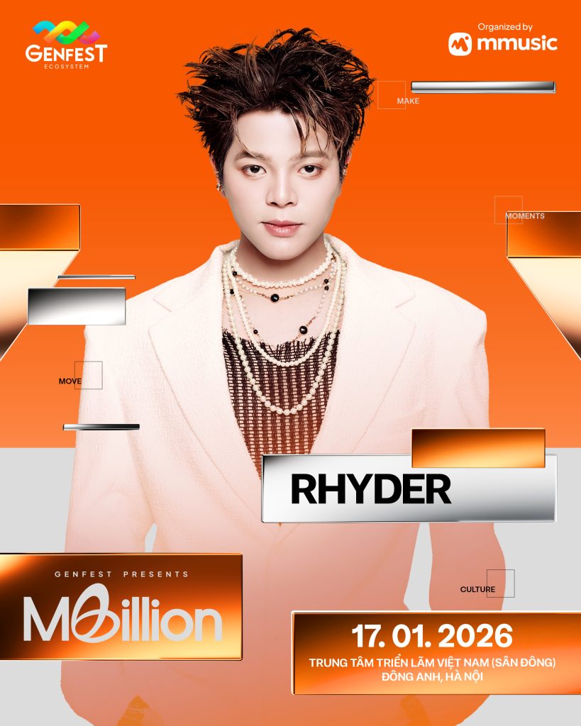 GENfest presents MBillion H&agrave; Nội tiếp tục c&ocirc;ng bố line up cực ch&aacute;y: RHYDER v&agrave; JSOL mang set diễn đỉnh cao đến H&agrave; Nội- Ảnh 1.