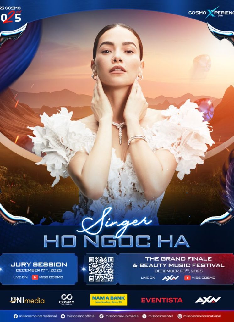 Dàn line up sở hữu "hit khủng" từ Hồ Ngọc Hà đến Trúc Nhân hột tụ tại đêm chung kết Miss Cosmo 2025- Ảnh 1. Dàn line up sở hữu "hit khủng" từ Hồ Ngọc Hà đến Trúc Nhân hột tụ tại đêm chung kết Miss Cosmo 2025- Ảnh 1.