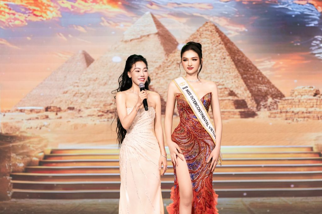 &Aacute; hậu Thu Ng&acirc;n ch&iacute;nh thức h&eacute; lộ trang phục sẽ mang đến cuộc thi Miss Intercontinental 2026- Ảnh 1.
