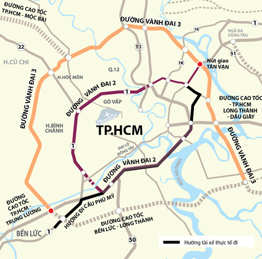 Dự &aacute;n đường V&agrave;nh đai 3 TP.HCM g&oacute;p phần ho&agrave;n thiện v&agrave;nh đai giao th&ocirc;ng kết nối TP.HCM v&agrave; khu vực