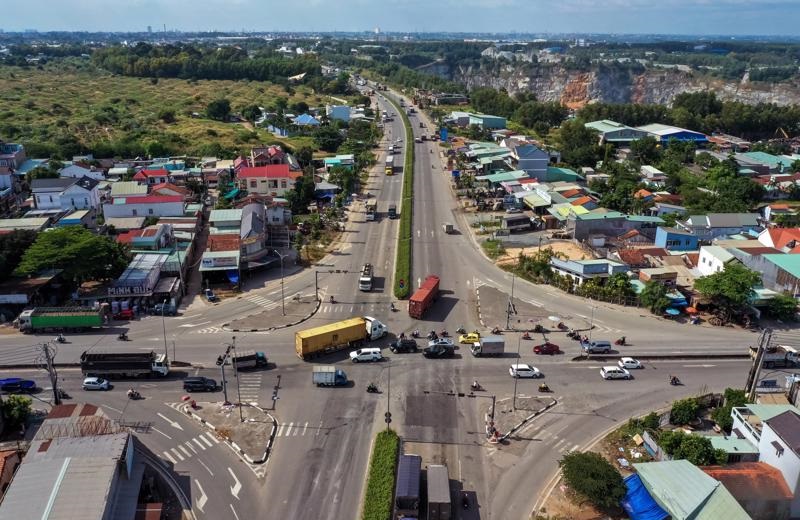 Một đoạn đường thuộc Mỹ Phước - Tân Vạn đã được đưa vào sử dụng