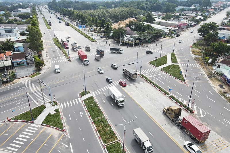 Một phần đường ở địa phận Bình Dương đã đưa vào sử dụng