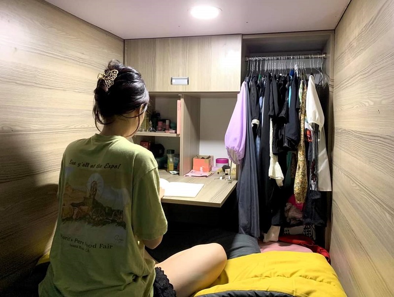 Hình thức phòng trọ thu gọn thích hợp với những người có mức thu nhập thấp