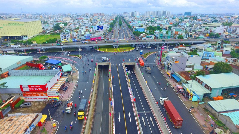 Nút giao thông 3 tầng ngã 4 An Sương hoạt động đã giảm được tình trạng ùn tắc giao thông