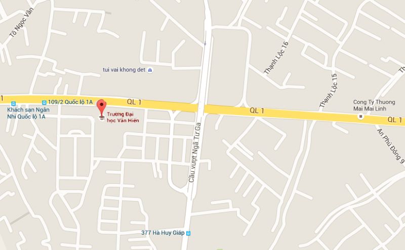Trường Đại học Văn Hiến nằm cách ngã 4 Ga 600m