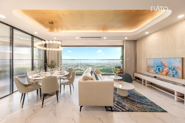 Skyview panorama với hệ ban công trải dài xuyên suốt căn hộ