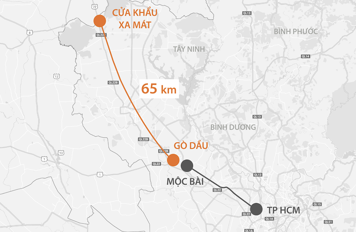 Dự án xây dựng cao tốc Gò Dầu - Xa Mát