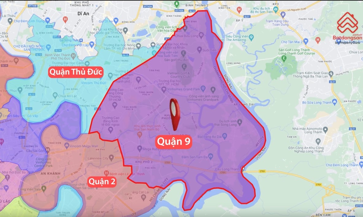 Vị trí Quận 9