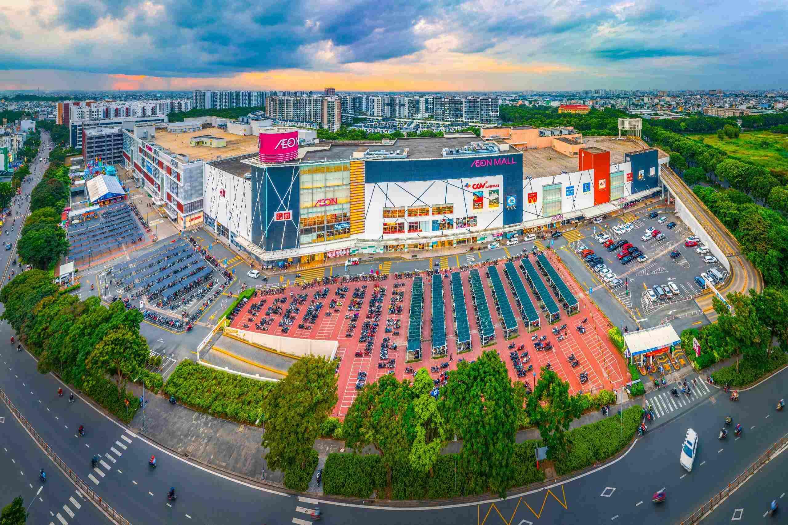 Aeon Mall là trung tâm thương mại, mua sắm nổi bật tại quận Tân Phú