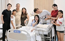 Đại gia Minh Nhựa đưa cả gia đình đến thăm ái nữ mới sinh, một nhân vật xuất hiện trong lich bong da truc tiep gây bất ngờ