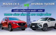 Mazda CX-5 2.5 Signature Exclusive và Hyundai Tucson 1.6 Turbo: Cuộc chiến CUV Nhật - Hàn trong cùng tầm giá 979 triệu đồng