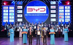 BYD Việt Nam nhận hai giải thưởng tại sự kiện Hàng Việt Tốt - Dịch vụ Hoàn hảo