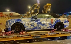 Rolls-Royce Dawn mới về Việt Nam tham dự Gumball 3000 gây thích thú với bộ áo giống gốm sứ