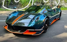 Siêu phẩm Pagani Huayra BC Roadster của đại gia Hàn Quốc đã về Việt Nam tham dự Gumball 3000