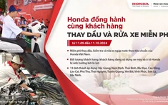 Honda Việt Nam kiểm tra và thay dầu miễn phí cho xe hư hại do mưa lũ gây ra