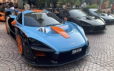 Giới đại gia Singapore họp mặt 6 siêu phẩm McLaren Senna trong sự kiện đội F1 McLaren áp đảo chiến thắng