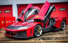 Cận cảnh siêu phẩm Ferrari F80 "bằng xương bằng thịt" có giá 3,9 triệu đô la ngoài đời thực