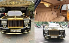 Đầu năm mới, Rolls-Royce Phantom mạ vàng 24K biển VIP được rao bán