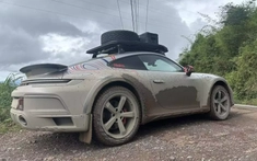 Xe Porsche 911 Dakar ở Việt Nam sau gần 100 km off-road ở nước bạn Lào