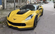 Chevrolet Corvette C7 độ cánh gió khổng lồ của đại gia Hà Nội