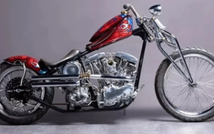 Mê mệt với chiếc xe Chopper chạy bằng động cơ Harley-Davidson