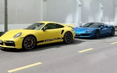 Porsche 911 Turbo S và Ferrari 296 GTS hàng hiếm trên đường phố HCM