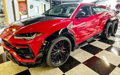Lamborghini Urus được chủ xe "kéo chân", lên hẳn 6 bánh nhìn rất lạ mắt, đối thủ Mercedes-AMG G63 6x6 đây rồi