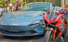 Ferrari Roma Spider thứ 2 tại Việt Nam bất ngờ được trưng bày gần đại bản doanh của doanh nhân này