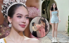 Hoa hậu Thanh Thủy vừa đăng quang Miss International 2024 đã gây chú ý vì "chi tiết khác thường" khi đứng cạnh bố mẹ: Sự thật là gì?