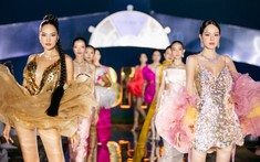 2 hoa hậu Hoàng Phương - Thanh Thủy đọ trình catwalk với trang phục của NTK Hoàng Minh Hà